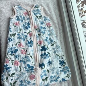 Floral Sleep Sack for Kids - Blue and Pink